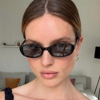 Lunettes de soleil carrées rétro TR90, protection UV400, simples et polyvalentes, pour femmes, pour un look sans maquillage