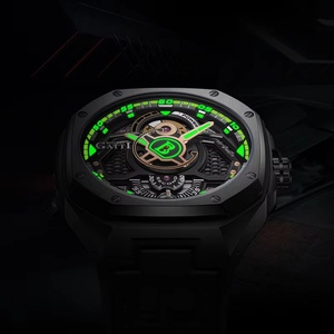 Montre à mouvement automatique BG5801, marque haut de gamme, chronographe, acier inoxydable, sport, étanche, montres mécaniques pour hommes - Product Image 4