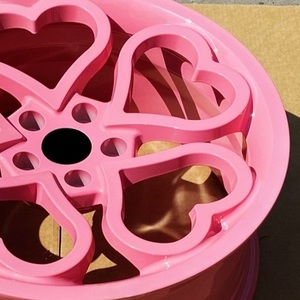 Roda mobil hati merah muda Te37 16-34 inci 5x114.3 5x112 5x127 paduan kustom ditempa ringan untuk W205 C300 F30 E90 A4 B8 A6 C7 - Product Image 3