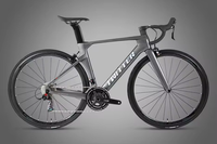 Vélo de route Twitter R10 en fibre de carbone 22 vitesses, jantes en alliage d'aluminium, système de freinage C-clamp, fourches et roues en fibre de carbone, vélo de course urbain