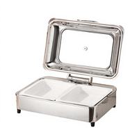 Hotel-Restaurant Buffet-Server Catering Chafing Dish Edelstahl Warmhaltebehälter Buffet-Set Speisenwärmer 9L Elektrisch Beheizt