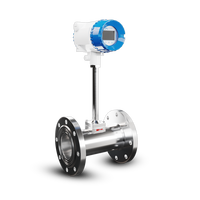 Débitmètre vortex numérique en acier inoxydable pour liquides/gaz DN50 avec enregistreur de données
