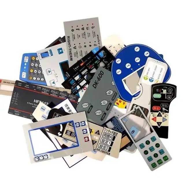 Pcv/pc Glossy Matte Finish Sticker Customize Acrylic Control Panel Graphics Overlay Panel Labels