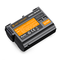 Batterie d'appareil photo rechargeable K&F Concept haute capacité 2100 mAh EN-EL15 pour Nikon Z6, Z7, D780, D850, batteries d'appareil photo numérique