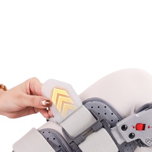 KS Custom Made Gray <b>Knee</b> <b>Brace</b> With Shoulder Strap Adjustable For Leg <b>Support</b> Protection Unisex - Product Image 1
