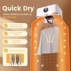 Séchoir à linge électrique pliable portable en gros, séchoir à linge compact intelligent de voyage, mini séchoir à linge domestique personnalisé - Product Image 2