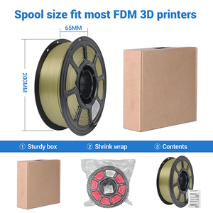 Filamento PLA+ para Impresora 3D HYZHTA HY278, Color Bronce, 1.75mm, 330m, Certificado CE ROHS - Product Image 3