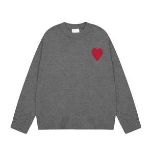 Men's Love Heart Embroidery Custom <strong>Knitted</strong> Pullover <strong>Sweaters</strong> High Quality Luxury Crew Neck Knitwear <strong>Sweater</strong> - Product Image 6