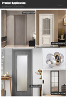 Cylindre de serrure de confidentialité en alliage de zinc pour chambre à coucher, installation facile, design moderne pour porte de maison ou de bureau