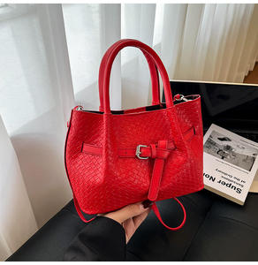Producto en oferta: Bolso bandolera texturizado de gran capacidad para mujer, bolso tipo cubo multifuncional y moderno - Product Image 3