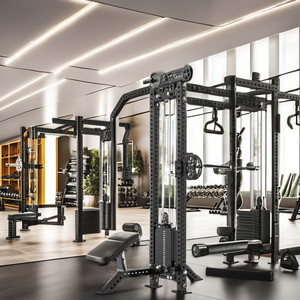 Jaula <span class=keywords><strong>de</strong></span> Potencia Unisex <span class=keywords><strong>de</strong></span> Grado Comercial para Sentadillas, para Gimnasio Interior y Levantamiento <span class=keywords><strong>de</strong></span> Pesas, Media Jaula con Función <span class=keywords><strong>de</strong></span> Ejercicio - Product Image 6