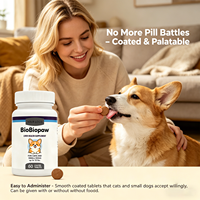 Tabletas de Alta Biodisponibilidad para el Soporte Hepático de Mascotas - Silibina-Fosfatidilcolina para Perros y Gatos Pequeños, hasta 12 Libras, Botella de 60 Unidades