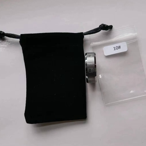 1PCS 8mm đánh bóng chamfer laser ba hộp sọ của nam giới Tungsten Vòng trang sức - Product Image 5