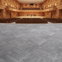 Dalles de moquette insonorisées antidérapantes en polypropylène rembourrées 50*50cm pour bureau, salle de billard et usage domestique, vente directe d'usine
