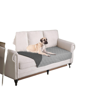 高級両面リバーシブルモダン布犬用ソファパッド防水洗えるペットブランケットソリッドパターン家具ソファカバー - Product Image 2