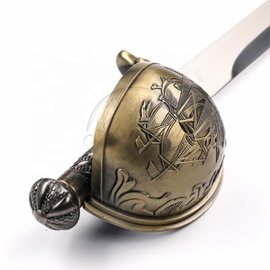 Piratas del Caribe Cutlass Scimitar Jack Arma Espada con Basket Guard - Product Image 3