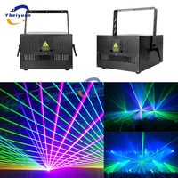 Lumière laser 15W 20W avec application mobile Bluetooth Flight Case, ILDA, DMX512 Scanner de motifs de faisceaux d'animation 3D, laser de scène DJ Disco