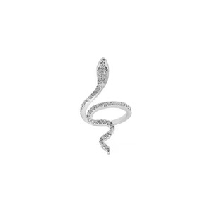 Anillo de Diamantes de Alta Gama para Mujer de Xiaohongshu, Diseño de Serpiente de Plata Pura de Lujo con Hada del Viento, Nuevo Estilo Moderno - Product Image 4