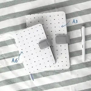 Customization A5 A6 Writing Note Book Linen Fabric Cover Weekly Monthly Diary Notebook for Girl