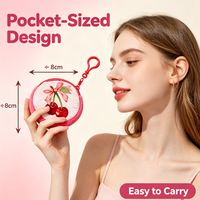 Produsen Dompet Koin Boneka Buah Custom, Dompet Koin Ceri Lucu Berbahan Plush dengan Resleting, Tas Dompet Plush Kartun Cantik untuk Anak