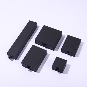 Boîte de rangement pour bijoux avec logo personnalisé, boîte en papier de type tiroir personnalisable, fabrication directe d'usine, pour collier, emballage cadeau en éponge - Product Image 2