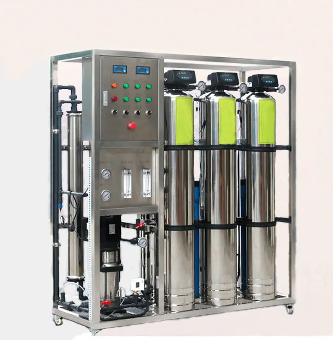 500L/H Sistemas De Filtração De Água Purificador De Purificador Plantas Ro Filtro Máquina Tratamento De Osmose Reversa