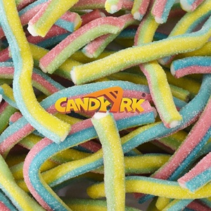 Caramelo de regaliz de goma suave, tiras de ladrillos de regaliz amargo, cinta rellena de caramelo de polvo agrio, proveedor de fábrica de dulces - Product Image 5