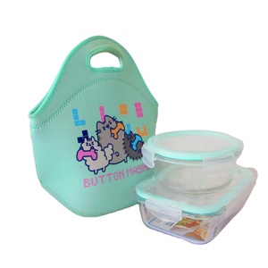 Sac isotherme portable en néoprène pour le déjeuner, personnalisé, impression OEM, sublimation couleur, faible MOQ, pour l'extérieur - Product Image 2