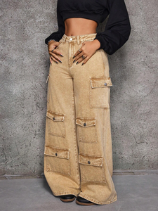 OEM Cổ Điển Cao-Eo Phụ Nữ Hàng Hóa Quần Đa-Túi Lỏng Giản Dị Đường Phố Mặc Bow Ren Sơn Lấy Cảm hứng Nhảy Dù Thể Thao Cho - Product Image 5