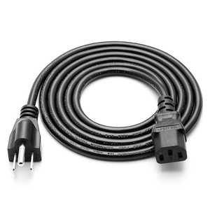 Pure Copper Certification US Standard IEC Three <strong>Plug</strong> 3 <strong>Core</strong> 1.8m 10A Power Cord - Product Image 2