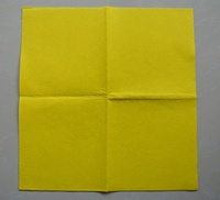 Polyvalent aiguilleté non tissé ménage chiffon de nettoyage jaune