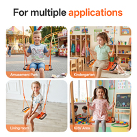 Balançoire pour enfants en plastique tressé à la main Ropecube pour l'intérieur/l'extérieur, jardin, cour, aire de jeux, garderie, école - 3 ans et plus, installation facile