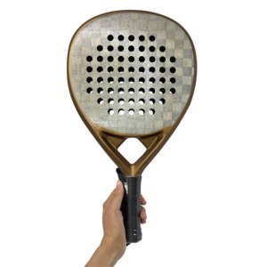 Raqueta de Pádel Ligera de Fibra de Carbono 18K, Marca YD, Nueva Llegada OEM 2025, Plateado con Acabado 3D, Núcleo de Espuma EVA, Personalizable - Product Image 2