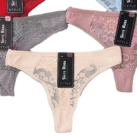 Spot des fabricants Perspective de string en coton taille basse pour fille avec motif sexy en dentelle personnalisé