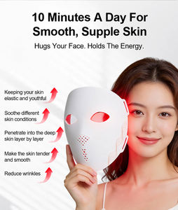 Masque facial laser 4D en silicone, appareil de rajeunissement de la peau pour la maison et le salon, avec télécommande et batterie 3000 mAh - Product Image 5