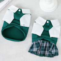 JK petit chien de taille moyenne chaud hiver gilet manteau mignon Polyester motif à pois vêtements automne Style occidental XS-XL tailles amoureux des chiens