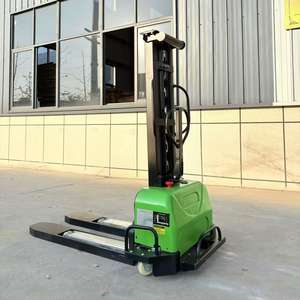 Chargement automatique chargeuse de palettes électrique élévateur de palettes 500kgs camion gerbeur Portable Mini chariot élévateur à fourche gerbeur automatique - Product Image 5