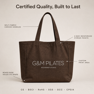 Sac fourre-tout personnalisé OEM en gros, en toile de coton réutilisable, imprimé, grand sac de courses pour femmes, idéal pour le Pilates et le Yoga, avec logo - Product Image 3