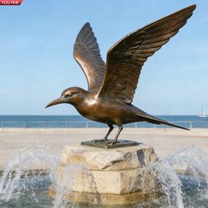 YOUFINE Escultura de Gaviota Ártica de Bronce Grande para Decoración de Jardín, Parque, Patio y Paisaje al Aire Libre - Product Image 2