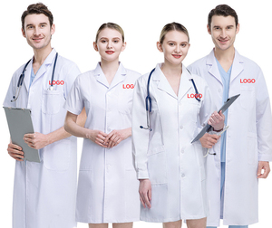 Blouse de Médecin Blanche pour Salle d'Opération, Pharmacie, Laboratoire – Costume Confortable et Durable pour Clinique Vétérinaire – Blouse de Médecin à Manches Longues - Product Image 1