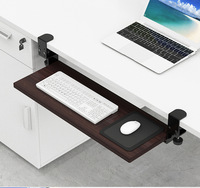 Support de clavier d'ordinateur Pc support de clavier support de plateau sous le bureau Design ergonomique plateau de clavier coulissant pour ordinateur