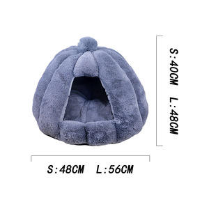 Surrounded cat <b>bed</b>, suitable for both cats and dogs, removable and washable, warm and comfortable all year round, plush cat <b>bed</b> - Product Image 5
