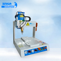 Distributeur de colle de bureau compact XH-4211 à 3 axes avec seringue simple et contrôle de pression pour petits travaux