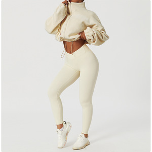 Manteaux décontractés pour femmes avec logo personnalisé, col ample, vêtements pour femmes, couleur unie, chauds, sweats <span class=keywords><strong>à</strong></span> <span class=keywords><strong>capuche</strong></span> modestes pour femmes - Product Image 3