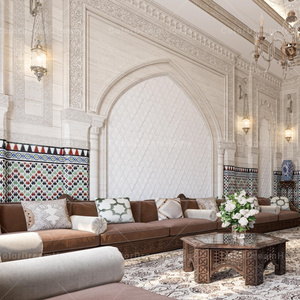 Ensemble de coussins d'assise en arabe Majlis : canapé du