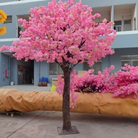 Arbre à fleurs de cerisier artificiel de haute qualité, faux arbre de sakura pour la décoration de jardin, de restaurant et d'événements