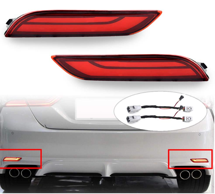 ABS Toyota Camry Red Rear Reflector 12V 24V Brake Tail Lights
