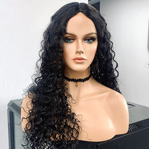 Tête de mannequin réaliste en fibre de verre H1141-U <span class=keywords><strong>avec</strong></span> épaules pour perruque, tête et <span class=keywords><strong>buste</strong></span> de mannequin féminin - Product Image 2