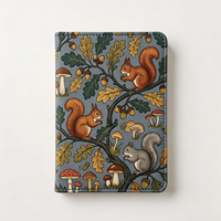 Carnet à couverture rigide YaLong multi-couleurs en cuir, motif animaux de la forêt vintage, reliure thermique, dessiné à la main, cadeau personnalisé sur le thème de la nature