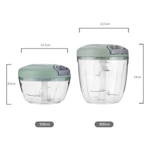 500ml Manual Plastic Food Processor <b>Vegetable</b> Chopper Portable Hand Pull String Garlic Mincer Onion <b>Cutter</b> Sustainable Stainless - Product Image 3